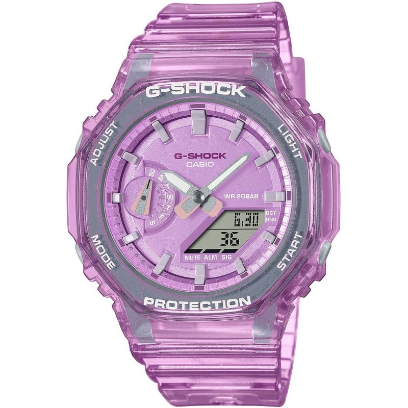 Casio 'G-Shock' Pink Plastic/Resin Quartz Watch