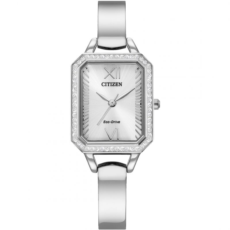 Citizen Eco-Drive Crystal Case Ladies Watch Black